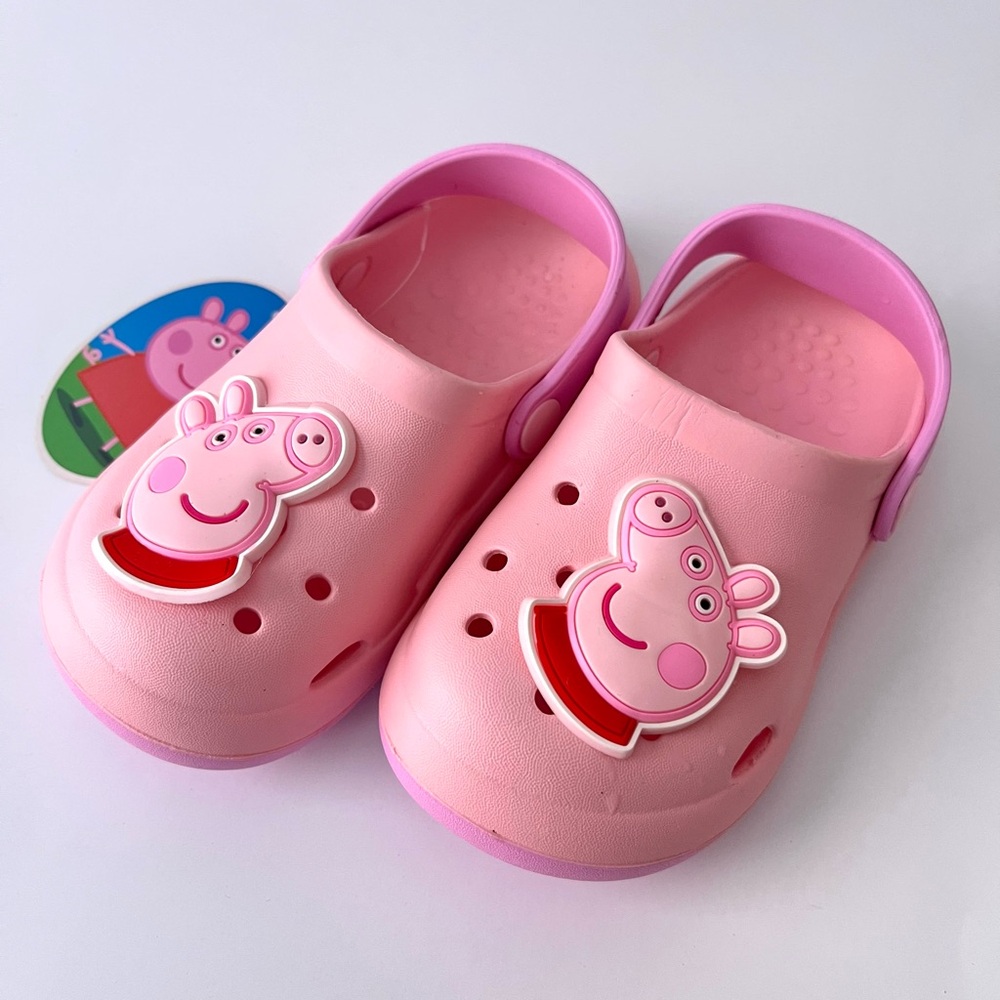 Pink Peppa Pig Clogs for Girls 3-4 Years